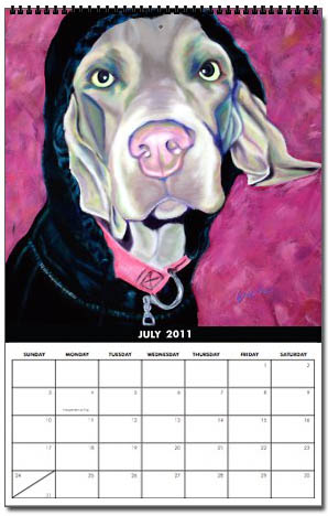 DOG and PUPPY ART CALENDARS