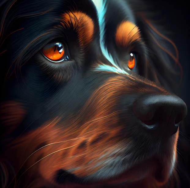 DOG ART AI GENERATED GALLERY