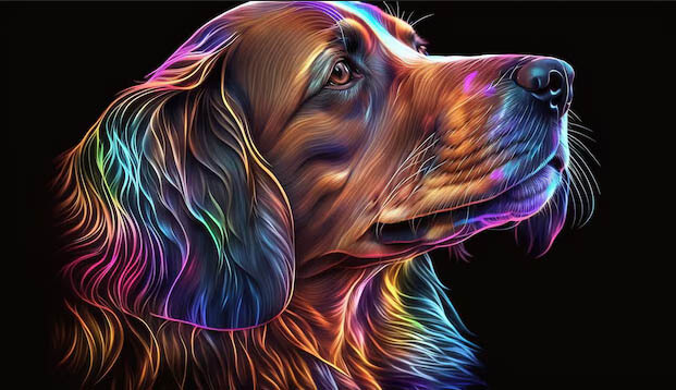 DIGITAL DOG ART AI GENERATED GALLERY