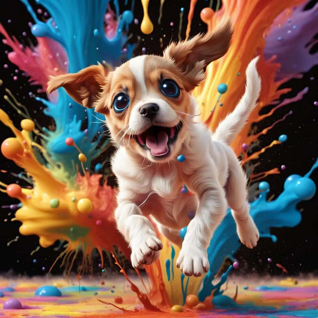 DIGITAL DOG ART AI GENERATED GALLERY