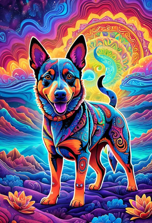 DIGITAL DOG ART AI GENERATED GALLERY