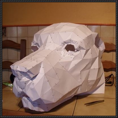 Dog Head Model 3D