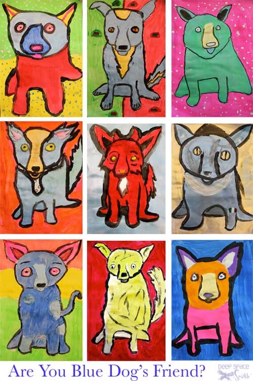 DOG ART, DRAWINGS, PAINT by George Rodrigue