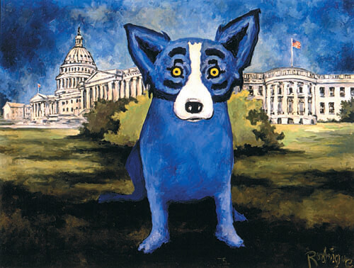 DOG ART, DRAWINGS, PAINT by George Rodrigue