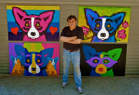 DOG ART, DRAWINGS, PAINT by George Rodrigue