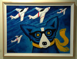 DOG ART, DRAWINGS, PAINT by George Rodrigue