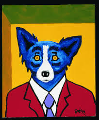 DOG ART, DRAWINGS, PAINT by George Rodrigue