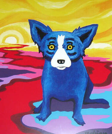 DOG ART, DRAWINGS, PAINT by George Rodrigue