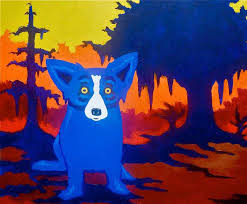 DOG ART, DRAWINGS, PAINT by George Rodrigue