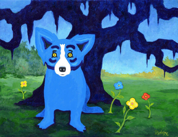 DOG ART, DRAWINGS, PAINT by George Rodrigue