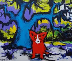 DOG ART, DRAWINGS, PAINT by George Rodrigue