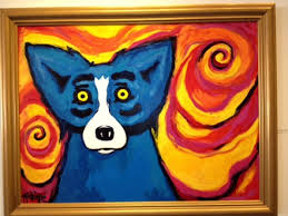 DOG ART, DRAWINGS, PAINT by George Rodrigue