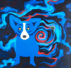 DOG ART, DRAWINGS, PAINT by George Rodrigue