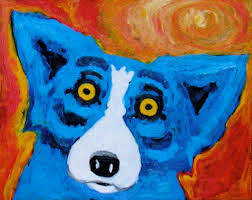 DOG ART, DRAWINGS, PAINT by George Rodrigue