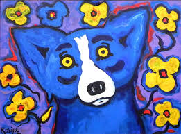 DOG ART, DRAWINGS, PAINT by George Rodrigue