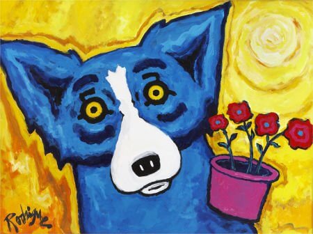 DOG ART, DRAWINGS, PAINT by George Rodrigue