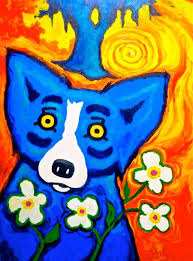 DOG ART, DRAWINGS, PAINT by George Rodrigue