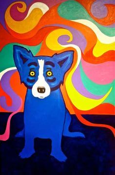 DOG ART, DRAWINGS, PAINT by George Rodrigue