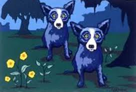 DOG ART, DRAWINGS, PAINT by George Rodrigue