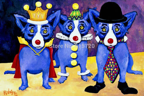 DOG ART, DRAWINGS, PAINT by George Rodrigue