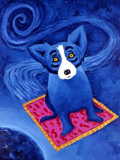 DOG ART, DRAWINGS, PAINT by George Rodrigue