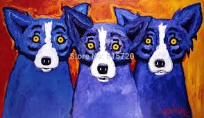 DOG ART, DRAWINGS, PAINT by George Rodrigue