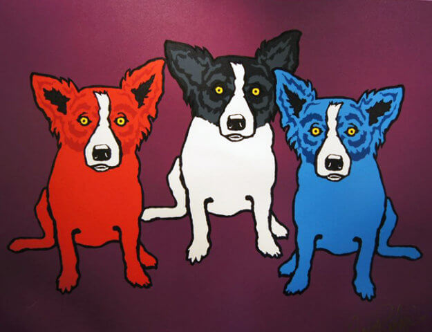 DOG ART, DRAWINGS, PAINT by George Rodrigue