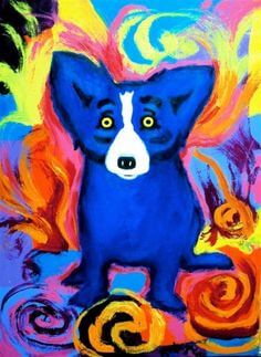 DOG ART, DRAWINGS, PAINT by George Rodrigue