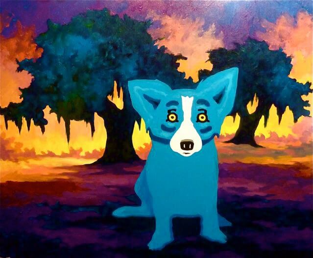 DOG ART, DRAWINGS, PAINT by George Rodrigue