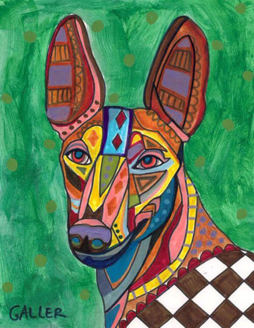 DOG ART, DRAWINGS, PAINT