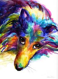 DOG ART, DRAWINGS, PAINT