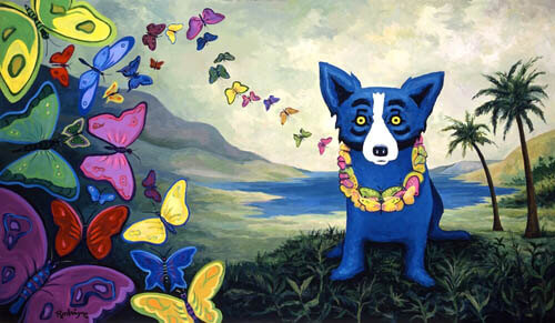 DOG ART, DRAWINGS, PAINT by George Rodrigue