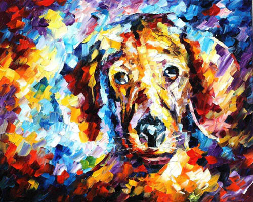 DOG ART, DRAWINGS, PAINT