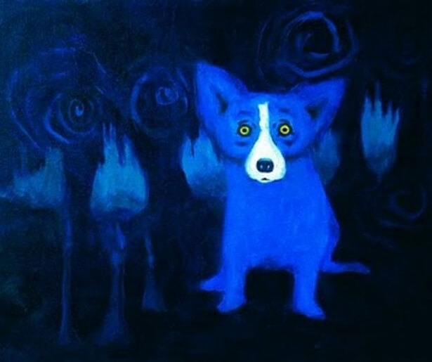 DOG ART, DRAWINGS, PAINT by George Rodrigue