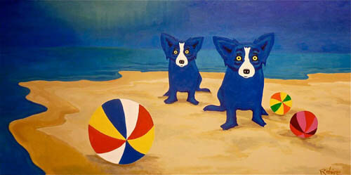 DOG ART, DRAWINGS, PAINT by George Rodrigue