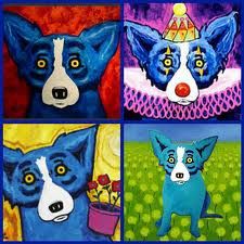 DOG ART, DRAWINGS, PAINT by George Rodrigue