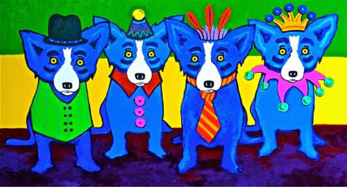 DOG ART, DRAWINGS, PAINT by George Rodrigue