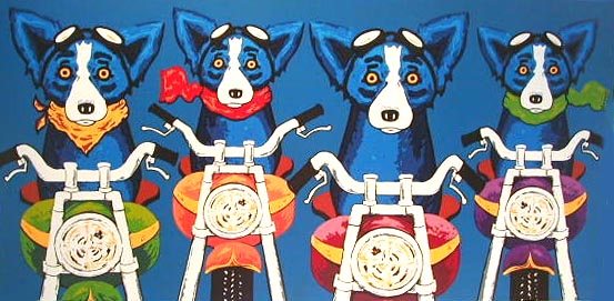 DOG ART, DRAWINGS, PAINT by George Rodrigue