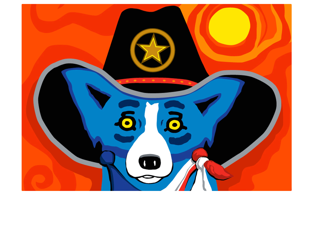 DOG ART, DRAWINGS, PAINT by George Rodrigue