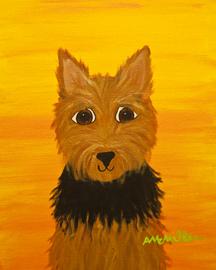 DOG ART, DRAWINGS, PAINT by Abby Mcmillen