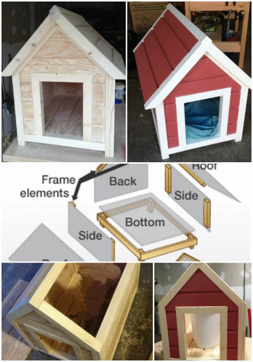 HOMEMADE DIY DOG & PUPPY HOUSES, KENNELS