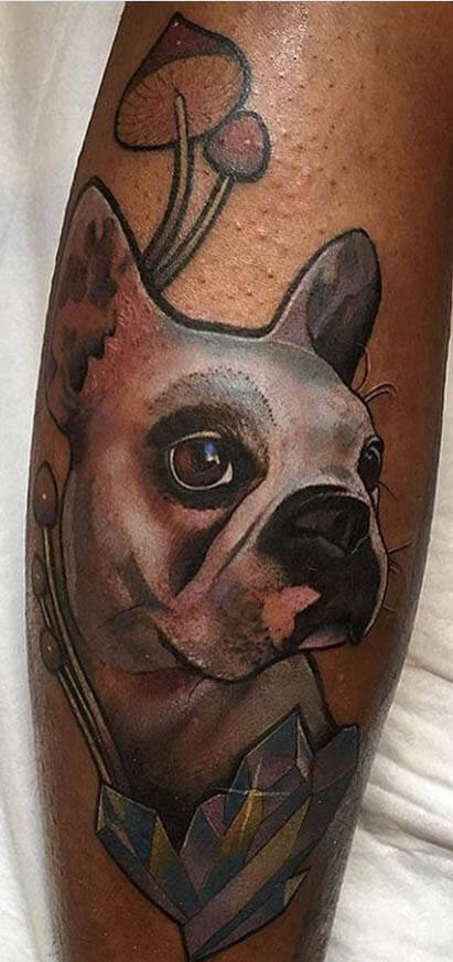 BEST BOXER DOG TATTOO DESIGNS