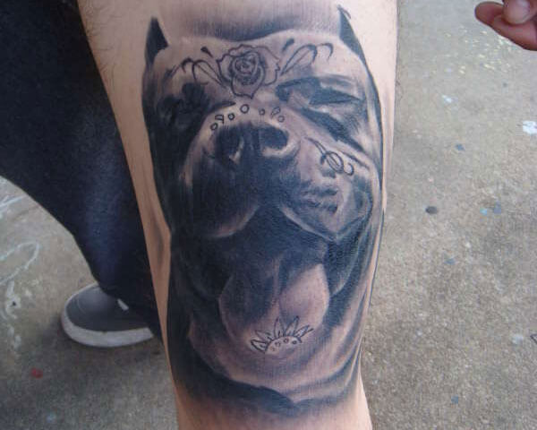 DOG TATTOO DESIGNS - AMAZING, STUNNING, WONDERFUL, 3D, COLORIFIC, ART, PORTRAITS, INK, PERMANENT, DOG TATTOOS FOR MAN & WOMAN