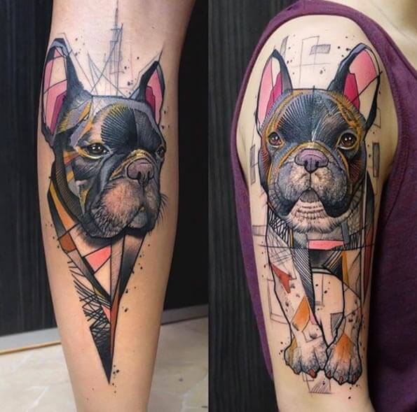 DOG TATTOO DESIGNS and IDEAS - AMAZING, STUNNING, WONDERFUL, 3D, COLORIFIC, ART, PORTRAITS, INK, PERMANENT, DOG TATTOOS FOR MAN & WOMAN