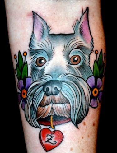 DOG TATTOO DESIGNS - AMAZING, STUNNING, WONDERFUL, 3D, COLORIFIC, ART, PORTRAITS, INK, PERMANENT, DOG TATTOOS FOR MAN & WOMAN