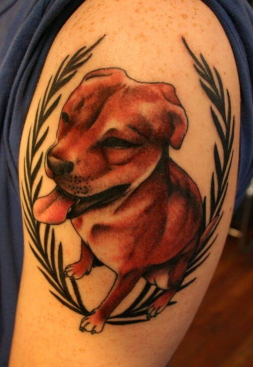 BEST BULLDOG, AMSTAF, PITBULL DOG TATTOO DESIGNS