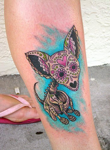 DOG TATTOO DESIGNS - AMAZING, STUNNING, WONDERFUL, 3D, COLORIFIC, ART, PORTRAITS, INK, PERMANENT, DOG TATTOOS FOR MAN & WOMAN