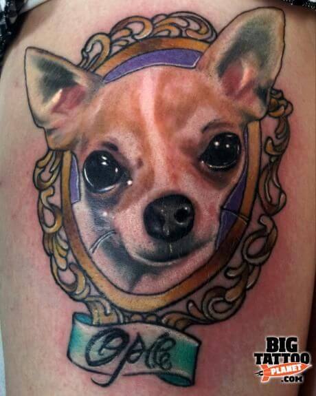 BEST CHIHUAHUA DOG TATTOO DESIGNS