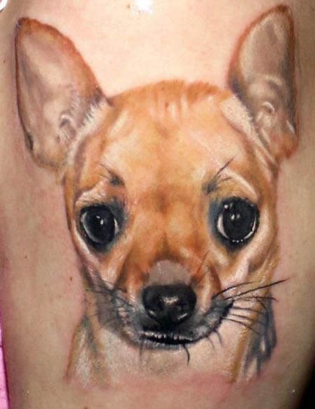 BEST CHIHUAHUA DOG TATTOO DESIGNS