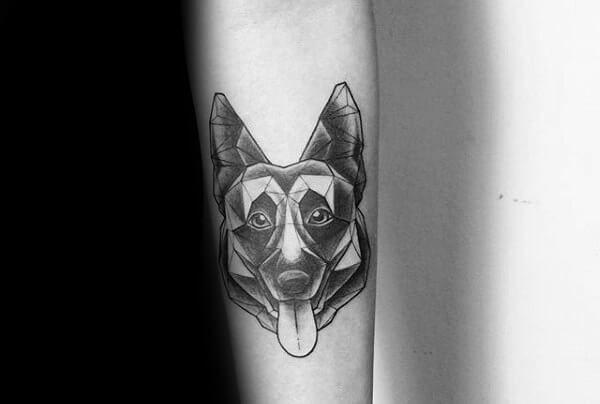 BEST GERMAN SHEPHERD DOG TATTOO DESIGNS